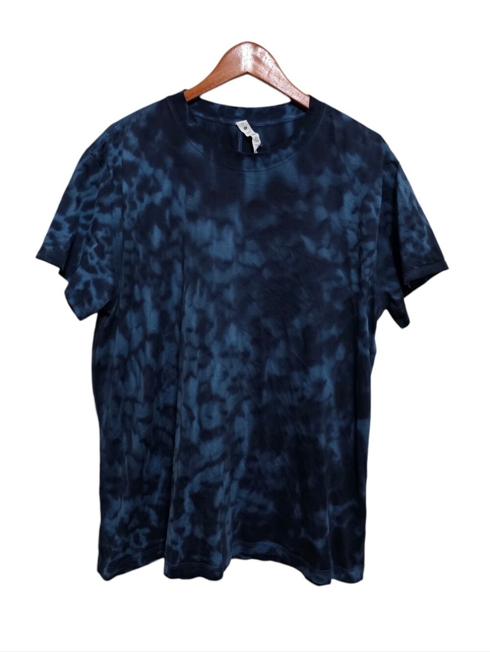lululemon All Yours Cotton T-Shirt *Tie Dye Soft Denim True Navy Size 12